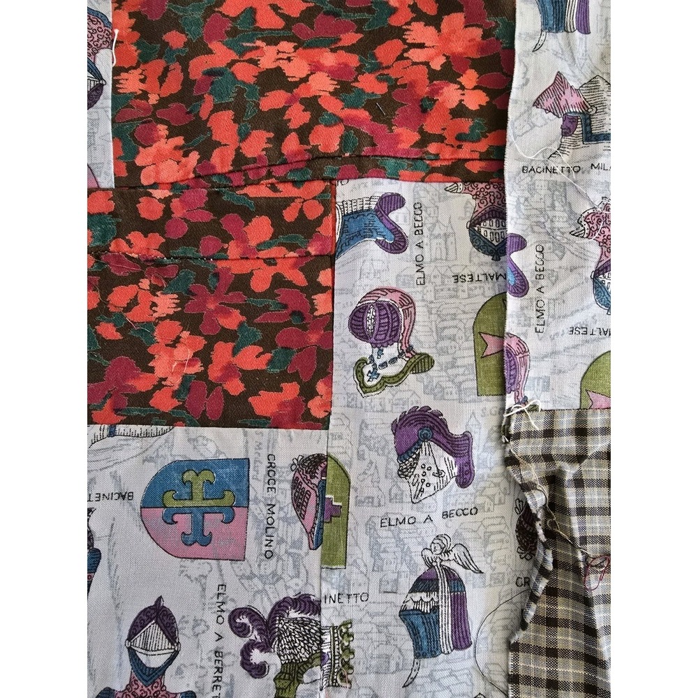 Mixed Lot of 18 Vintage Quilt Blocks Tops Mix of Fabrics & Styles - Picture 3 of 7